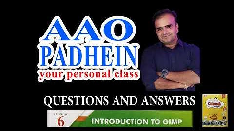 Class 8 CH 6 Introduction to GIMP Q AND A