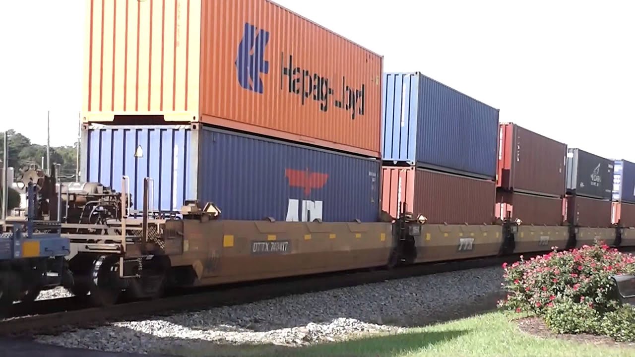 Norfolk Southern C40-9W Leads Northbound Intermodal Train In(HD)Austell,Ga. 9-30-2013 - YouTube