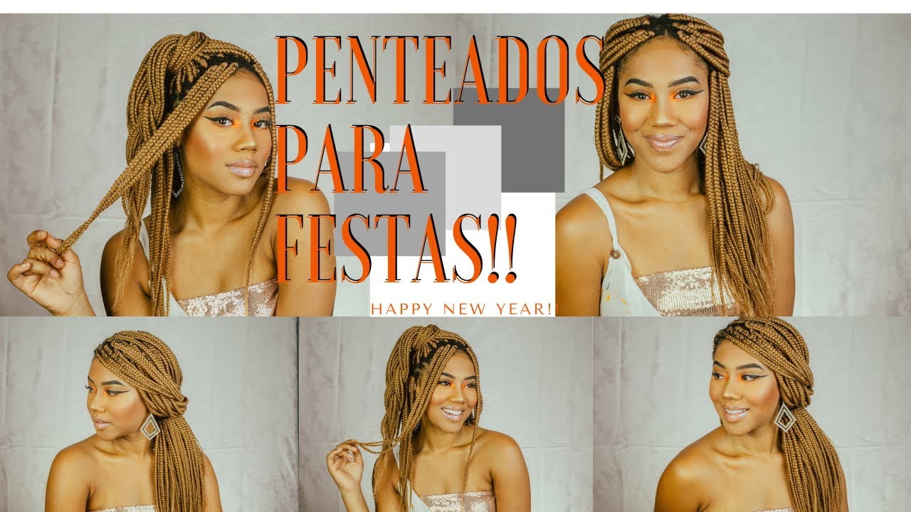 3 PENTEADOS PARA FESTAS DE FIM DE ANO - BOX BRAIDS | Por Luiza Bandeira