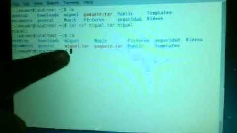 Como usar el comando tar en linux