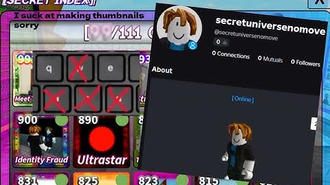 How many secrets can you get without moving in Secret Universe? (Roblox)
