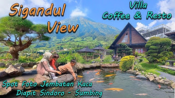 Sigandul View Coffee & Resto Temanggung Pemandangan Cantik Gunung Sumbing & Sindoro
