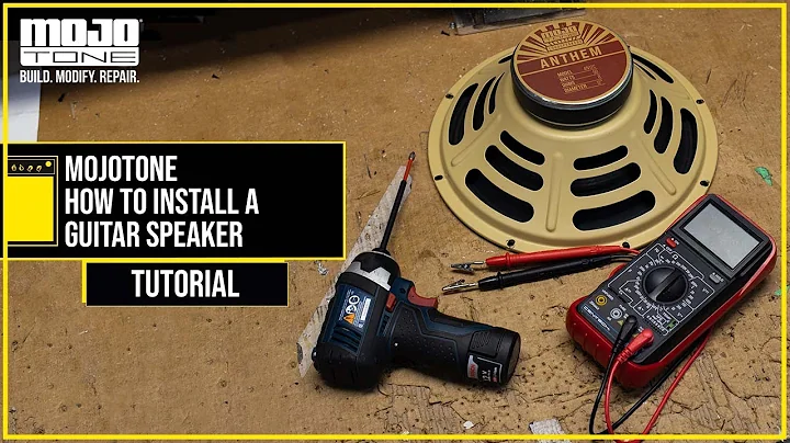 MOJOTONE How to Install a Guitar Speaker Tutorial