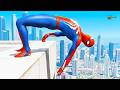 SPIDERMAN CRAZY JUMPSFALLS GTA 5 Spider Man vs Highest 