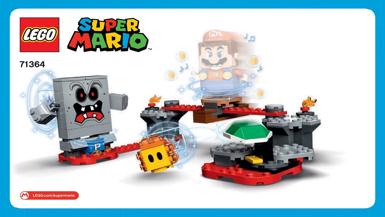 LEGO instructions - Super Mario - 71364 - Whomp's Lava Trouble - YouTube