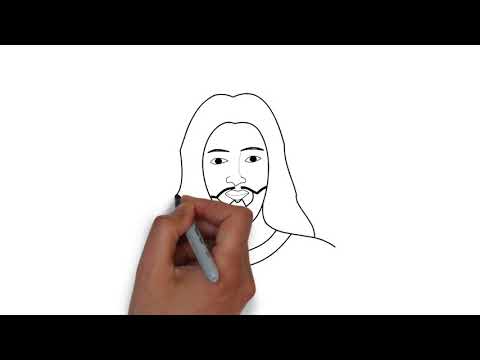 How to draw Jesus Christ drawing step by step - YouTube