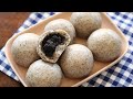 醇香浓郁的黑芝麻包 ，学会这几个小技巧 光滑暄软不塌陷 Black Sesame Buns