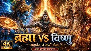 ब्रह्मा VS विष्णु 🔥 Why Shiv Stopped Them