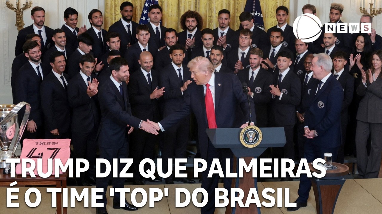 Trump diz que Palmeiras é o time 'top' do Brasil