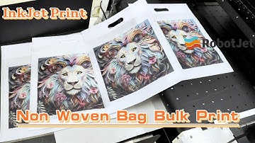 How to print customized patterns on non-woven bags with robotjet single-pass digital printer!