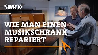 Wie man einen Musikschrank samt altem Plattenspieler repariert | SWR Handwerkskunst