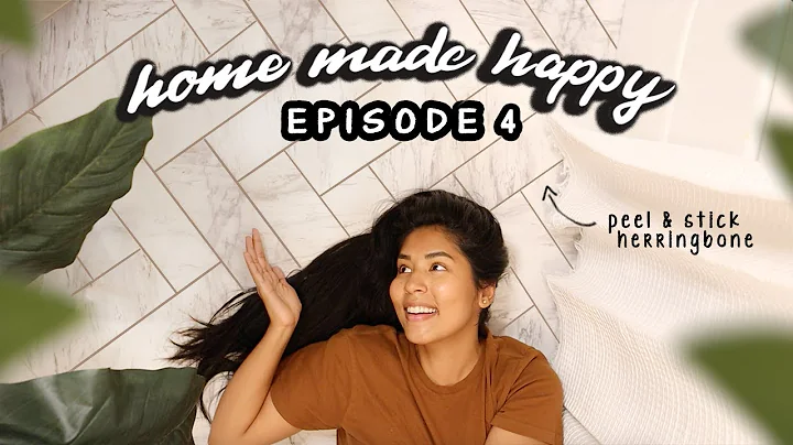 DIY Herringbone Marble Floors (Rental Friendly) | ...