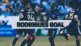 GOAL: Rodrigues with an alert headed goal vs. LA Galaxy