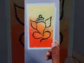 Cute  Ganesh ji painting easy acrylic 🖌️🖌️colour #ganeshadrawing#art #youtubeshorts #yt#viralshorts