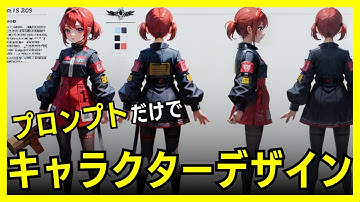 【超簡単キャラデザ】Stable Diffusion｜プロンプトだけでキャラクターデザインを作る方法