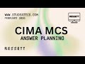 CIMA MCS Feb '26: Ressett - Answer Planning