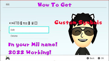How to get Custom Symbols in your Nintendo Switch Mii Name (OUTDATED CHECK PINNED)