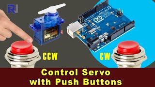 Control Servo motor with push 2 buttons with Arduino SPB-4