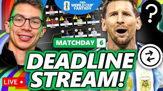 MY TEAM IS A MESS! +TEAM REVIEWS! FIFA WORLD CUP FANTASY MATCHDAY 6/QUARTER FINALS DEADLINE STREAM! screenshot 1