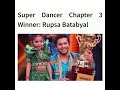 Super Dance All Season Winners And Prize Money Shorts Superdancer Florina Ditya Rupsabatabyl