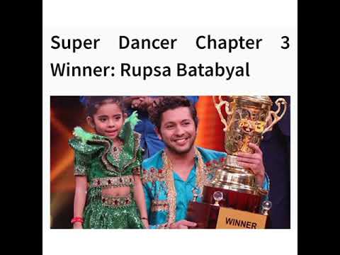 Super Dance All Season Winners And Prize Money Shorts Superdancer Florina Ditya Rupsabatabyl 