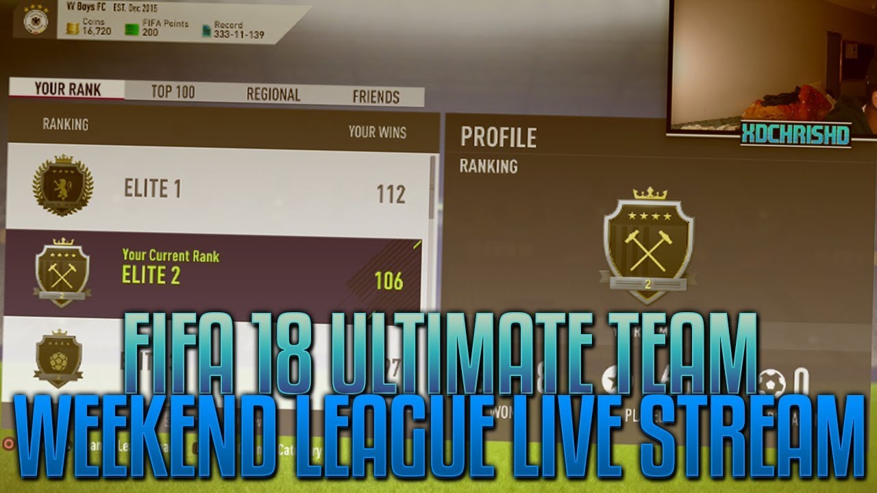 FIFA 18 MOBILE SEASON 2 - WEEKEND TOURNAMENT STREAM - CLAIMING ICON OWEN"