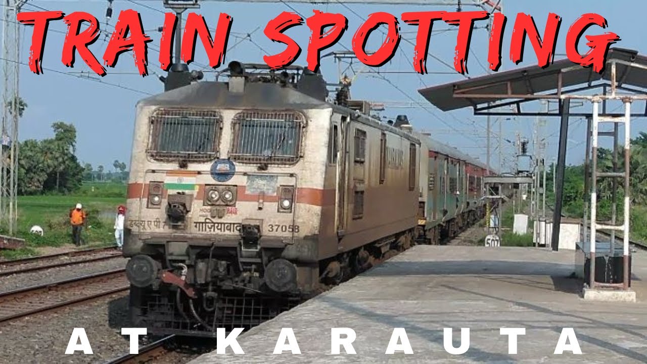 Train Spotting At Karauta Railway Station || Indian Railways || High Speed Train #youtube #yt #video