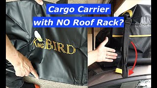 Car Cargo Carrier install without Roof rails or Roof racks! Soft Cargo Bag for Travel screenshot 3