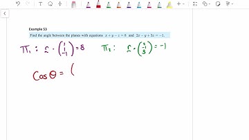 Calculating the angle between two planes