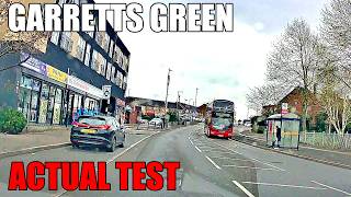 🇬🇧 Real Driving Test in Garretts Green | Birmingham Test Route Experience