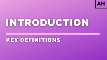 Advanced Higher Physics | Introduction | Key Definitions