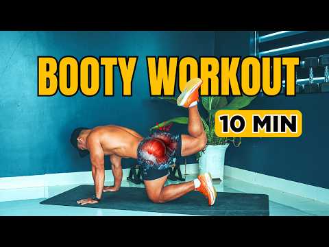 10 MIN Grow Your Glutes Fast No Equipment 🍑🔥💪#exercise #gym #workout