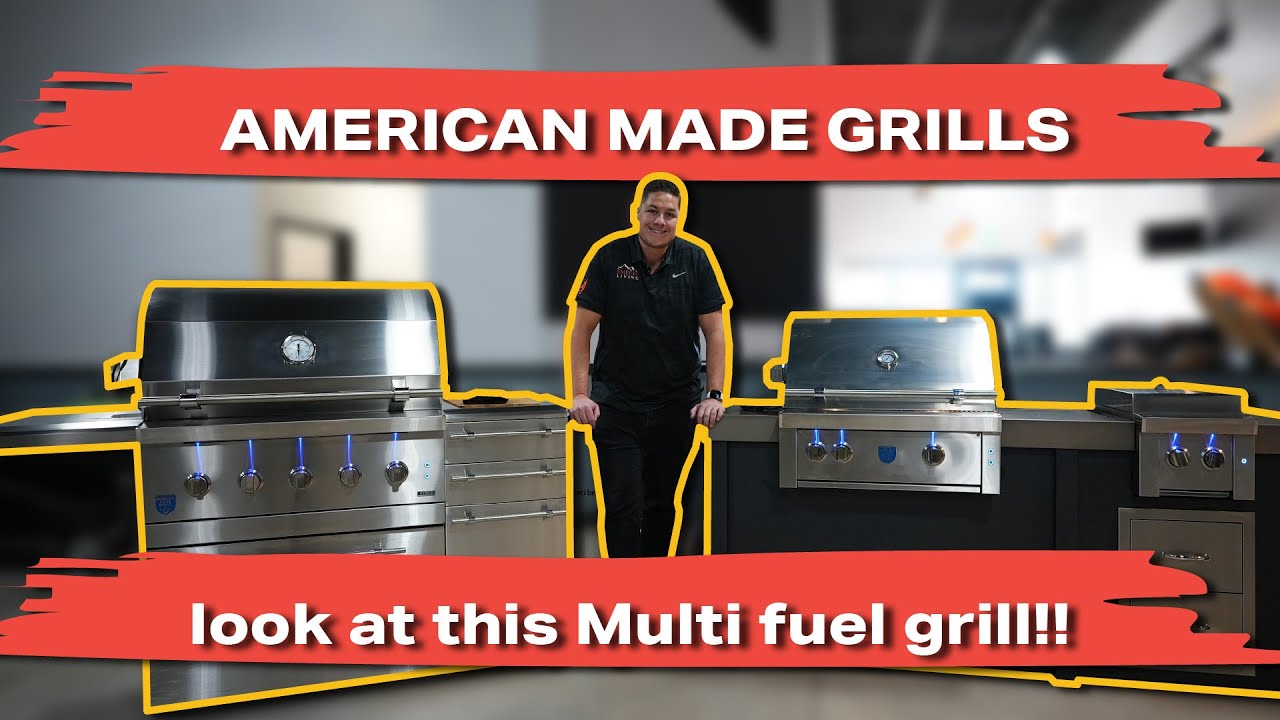 American Made Grills ( The New Big Mama Hybrid Fuel System?! Gas and charcoal grill? )