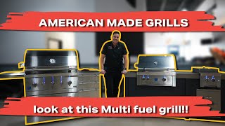 American Made Grills ( The New Big Mama Hybrid Fuel System?! Gas and charcoal grill? )
