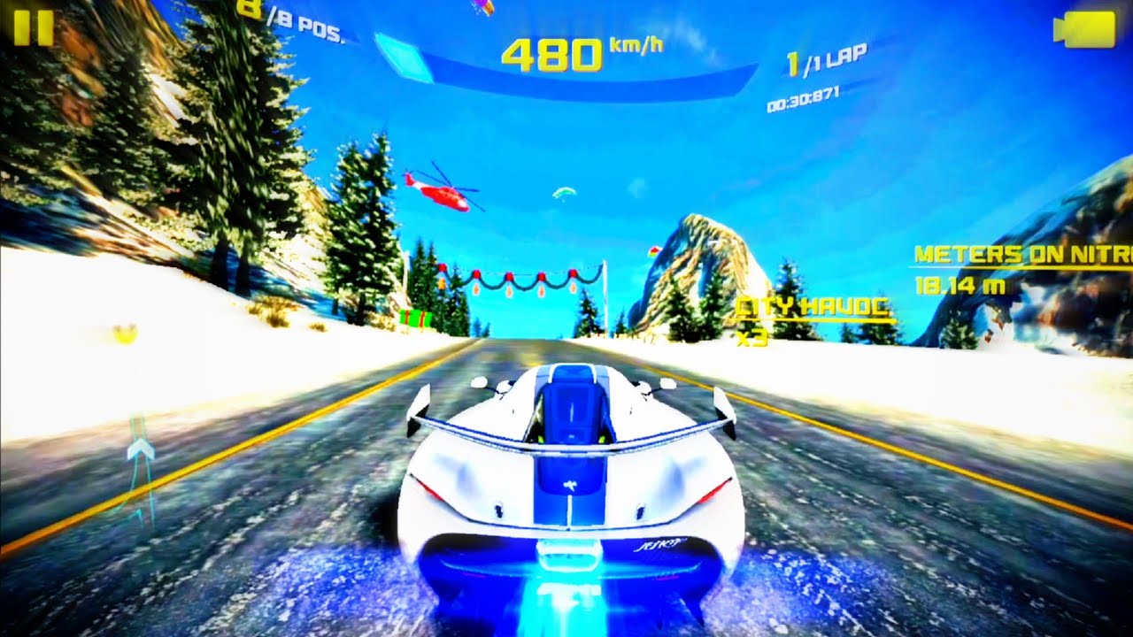 Asphalt 8, First Gameplay on pc - YouTube