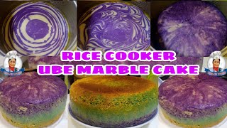 RICE COOKER UBE MARBLE CAKE/ NO BAKED /NO MIXER/ UBE MARBLE CAKE/ LORELIES KITCHEN