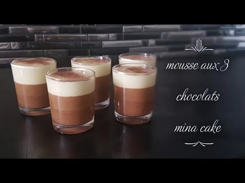 mousse-aux-3-chocolats-/-facile-et-rapide-#desser-#mousse-#chocolat