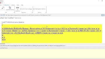 How to scrape data from all the listings pages of hungrygowhere using Webharvy