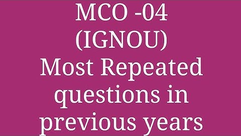MCO_04 (IGNOU) BUSINESS ENVIRONMENT most repeated questions in previous years