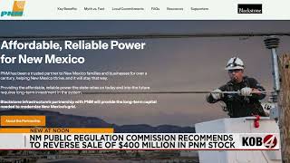 Examiners recommend New Mexico regulators reverse Blackstone’s PNM stock purchase