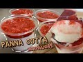 พานาคอตต้าซอสสตอร์เบอร์รี่ สูตรเนื้อนุ่มฟูอร่อยเข้มๆ🍓panna cotta strawberries sauce