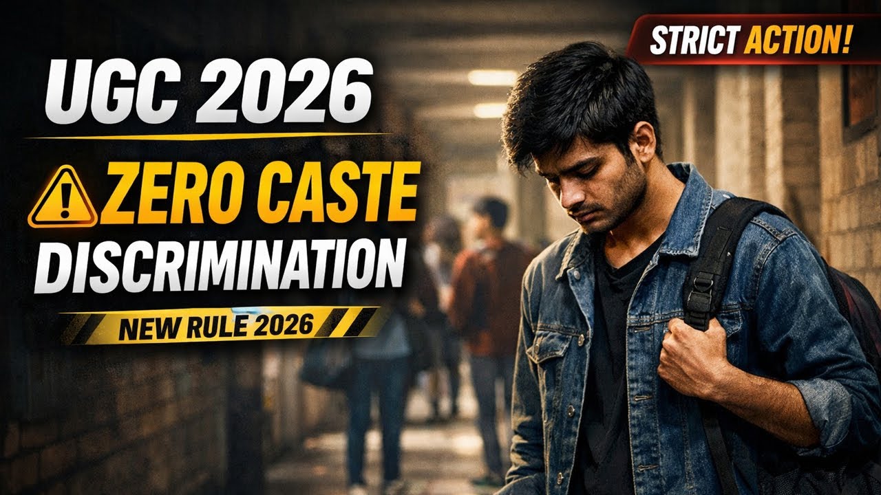 UGC 2026 ZERO CASTE DISCRIMINATION | Strict Action Rule in Colleges