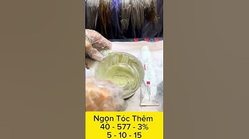 Phần 5 : phương pháp nhuộm màu nâu lạnh ánh rêu trên nền tóc 2 khúc màu #sachnhuomtoc #nhuomtoc