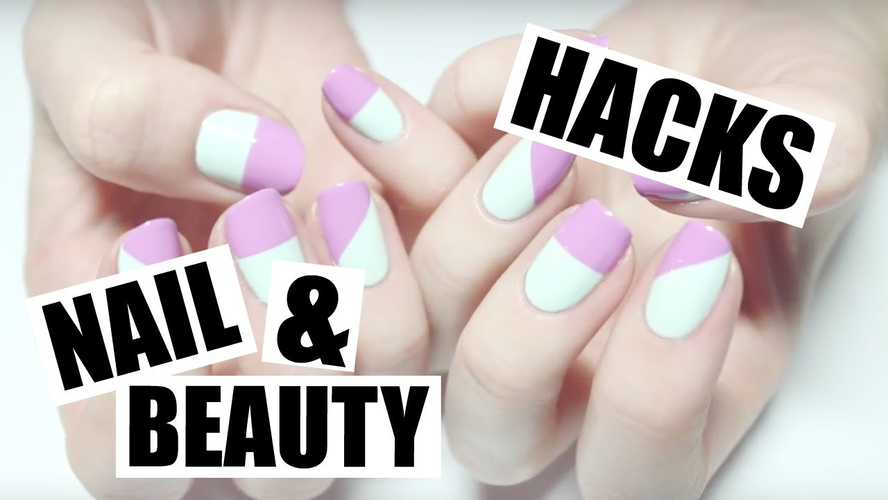 DIY Nail & Beauty hacks using sticky tape! - YouTube