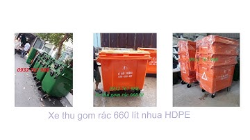 xe thu gom rác 660 lít, xe thu gom rác 1000 lit tại tp hcm