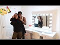 SUPRISING MY GIRLFRIEND WITH HER OWN MAKEUP ROOM!! *SHE HAD NO IDEA*