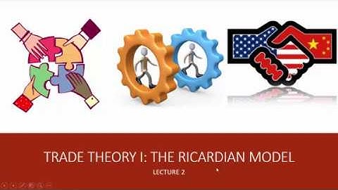 Trade Theory I: Ricardian Model