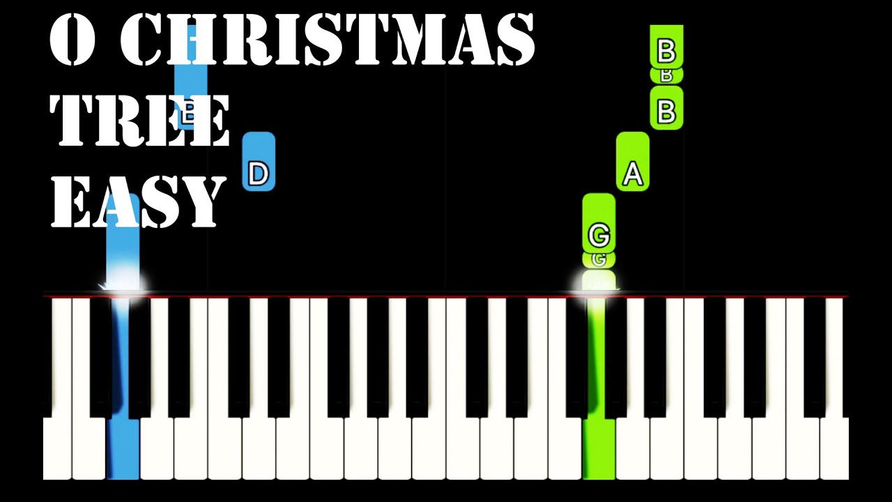 O Christmas Tree easy piano version YouTube