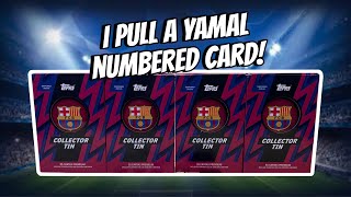 I Pulled a NUMBERED Lamine Yamal from the 25/26 Barcelona Tin! 🔥 INSANE 4 Collector’s Tin Opening!