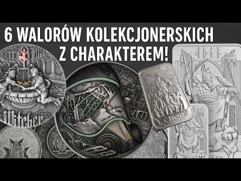 🔥6 Walorów Kolekcjonerskich z Charakterem! Odyn,Thor, Wiedźmin i Fukushima #srebro #złoto #monety